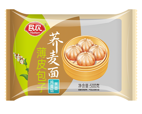 薄皮包子 荞麦荠菜鸡蛋